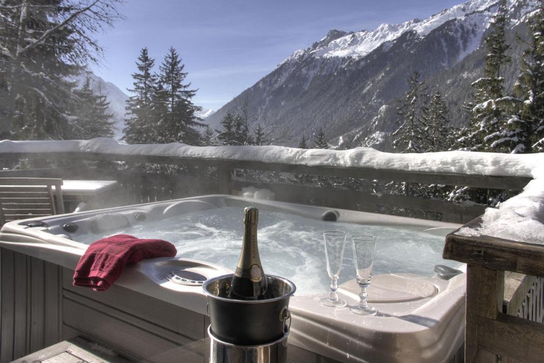Hotel Les Chalets De Philippe Avec Jacuzzis Privatifs シャモニー エクステリア 写真